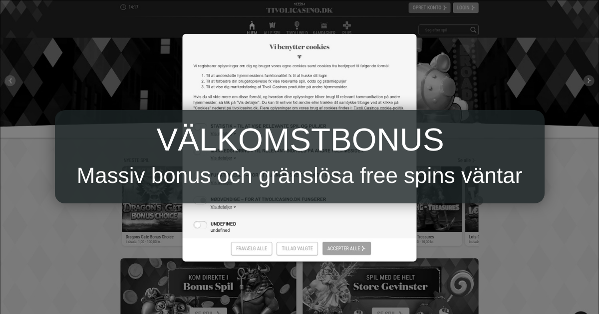 Tivoli Casino för svenska spelare